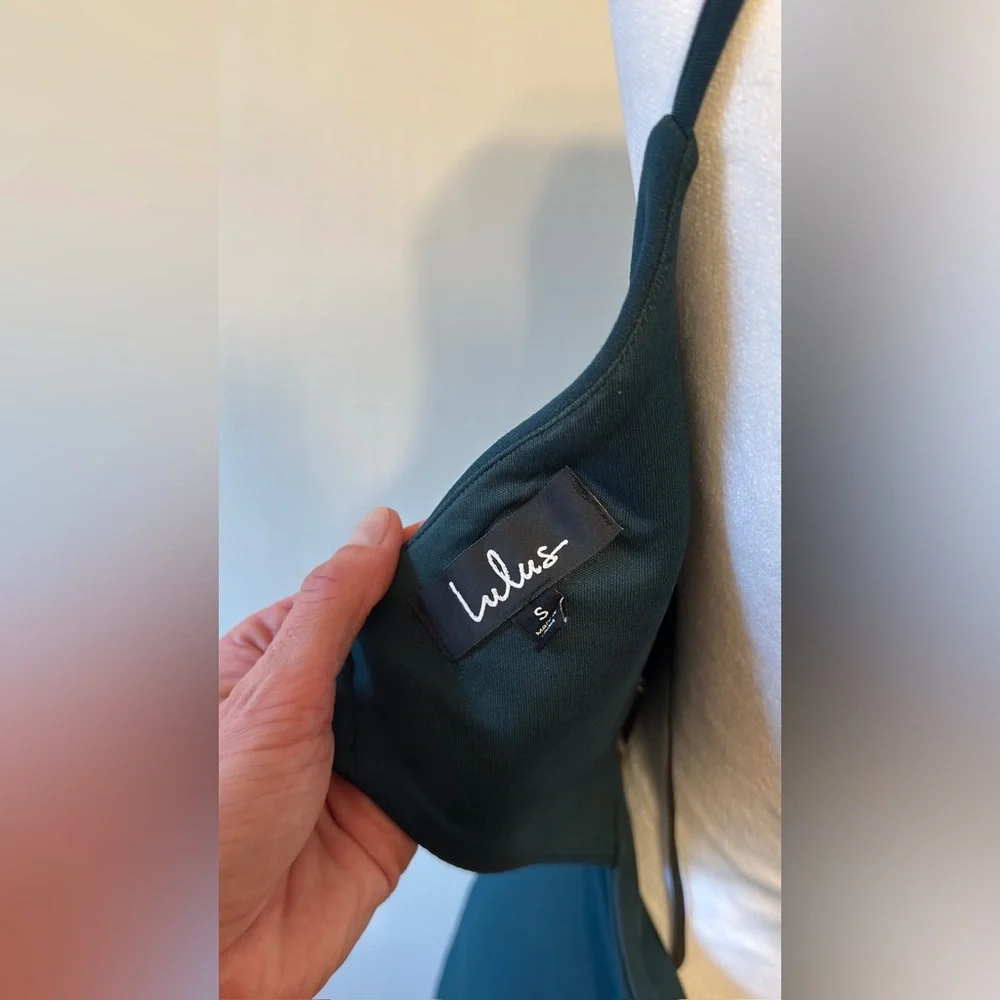 Lulu's Deep Teal Dress - Picture 3 of 3